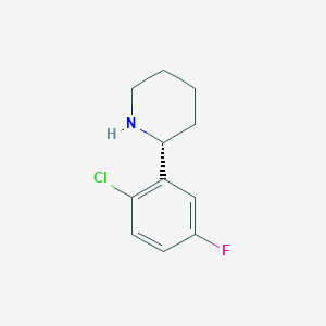 (R)-2-(2-Chloro-5-fluorophenyl)piperidine