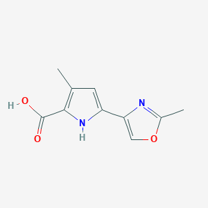 3-Methyl-5-(2-methyloxazol-4-yl)-1H-pyrrole-2-carboxylic acid