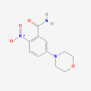 molecular formula C11H13N3O4 B1303194 5-吗啉基-2-硝基苯甲酰胺 CAS No. 404009-38-7