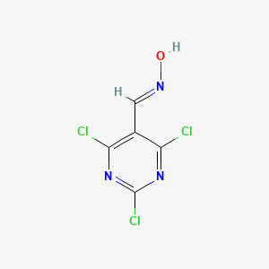 (NE)-N-[(2,4,6-trichloropyrimidin-5-yl)methylidene]hydroxylamine