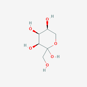 molecular formula C6H12O6 B13031962 (3S,4S,5S)-2-(hydroxymethyl)oxane-2,3,4,5-tetrol 