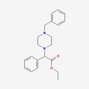 molecular formula C21H26N2O2 B1303199 Ethyl 2-(4-benzylpiperazino)-2-phenylacetate CAS No. 863305-86-6