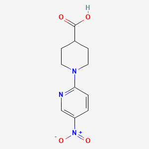 molecular formula C11H13N3O4 B1303200 1-(5-硝基吡啶-2-基)哌啶-4-羧酸 CAS No. 868077-44-5