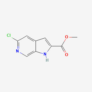 molecular formula C9H7ClN2O2 B13032000 methyl 5-chloro-1H-pyrrolo[2,3-c]pyridine-2-carboxylate CAS No. 1638759-69-9