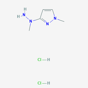 1-Methyl-3-(1-methylhydrazineyl)-1H-pyrazoledihydrochloride