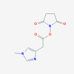 2,5-Dioxopyrrolidin-1-yl 2-(1-methyl-1H-imidazol-4-yl)acetate