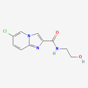 molecular formula C10H10ClN3O2 B1303207 6-chloro-N-(2-hydroxyethyl)imidazo[1,2-a]pyridine-2-carboxamide CAS No. 885949-61-1