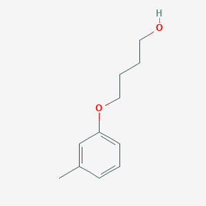 molecular formula C11H16O2 B13032079 4-(3-Methylphenoxy)-1-butanol 