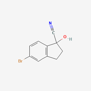 5-bromo-1-hydroxy-2,3-dihydro-1H-indene-1-carbonitrile