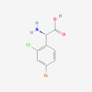 (S)-2-Amino-2-(4-bromo-2-chlorophenyl)acetic acid hcl