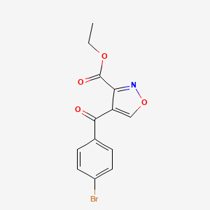 molecular formula C13H10BrNO4 B1303214 4-(4-溴苯甲酰)-3-异恶唑甲酸乙酯 CAS No. 338408-83-6