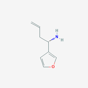 molecular formula C8H11NO B13032143 (1S)-1-(3-Furyl)but-3-enylamine 