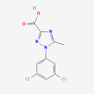 molecular formula C10H7Cl2N3O2 B1303218 1-(3,5-二氯苯基)-5-甲基-1H-1,2,4-三唑-3-羧酸 CAS No. 338408-13-2
