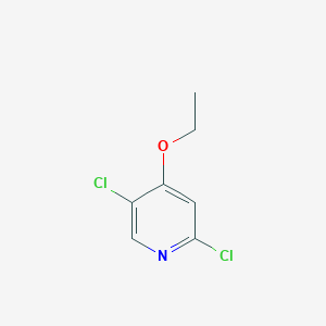 molecular formula C7H7Cl2NO B13032181 2,5-Dichloro-4-ethoxypyridine 