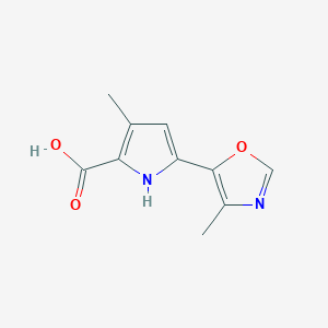 3-Methyl-5-(4-methyloxazol-5-yl)-1H-pyrrole-2-carboxylic acid