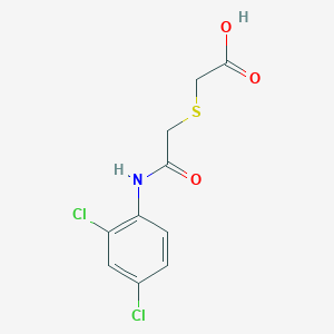 molecular formula C10H9Cl2NO3S B1303221 2-{[2-(2,4-二氯苯胺)-2-氧代乙基]-硫烷基}乙酸 CAS No. 338409-76-0