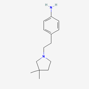 4-[2-(3,3-Dimethyl-pyrrolidin-1-yl)-ethyl]-phenylamine