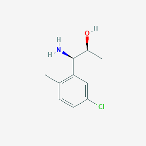 molecular formula C10H14ClNO B13032225 (1R,2S)-1-Amino-1-(5-chloro-2-methylphenyl)propan-2-OL 