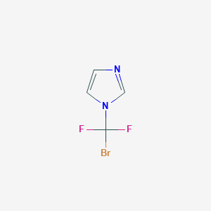 molecular formula C4H3BrF2N2 B13032226 1-Bromodifluoromethyl-imidazole 