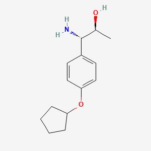 (1S,2S)-1-Amino-1-(4-cyclopentyloxyphenyl)propan-2-OL