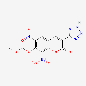 7-(Methoxymethoxy)-6,8-dinitro-3-(1H-tetrazol-5-YL)-2H-chromen-2-one