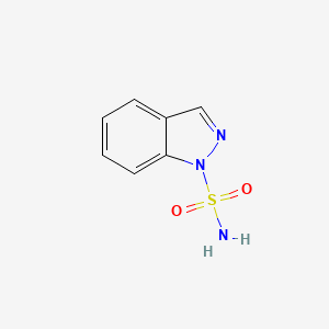 molecular formula C7H7N3O2S B13032261 1H-Indazole-1-sulfonamide 