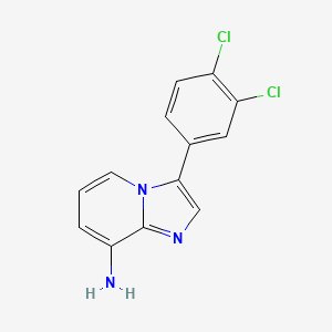 molecular formula C13H9Cl2N3 B1303227 3-(3,4-二氯苯基)咪唑并[1,2-a]吡啶-8-胺 CAS No. 338415-23-9