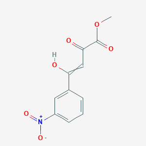 molecular formula C11H9NO6 B130323 4-羟基-4-(3-硝基苯基)-2-氧代丁-3-烯酸甲酯 CAS No. 151646-59-2