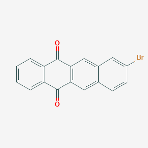 molecular formula C18H9BrO2 B13032311 8-Bromotetracene-5,12-dione 