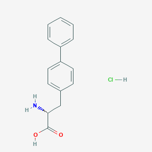 molecular formula C15H16ClNO2 B13032313 (R)-3-([1,1'-Biphenyl]-4-YL)-2-aminopropanoic acid hcl 