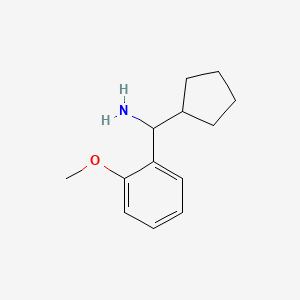 molecular formula C13H19NO B13032317 Cyclopentyl(2-methoxyphenyl)methanamine 