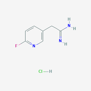 2-(6-Fluoropyridine-3-yl)acetimidamidehydrochloride