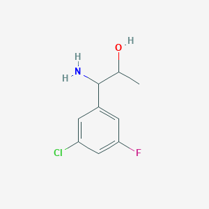 1-Amino-1-(3-chloro-5-fluorophenyl)propan-2-OL