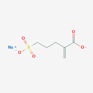 molecular formula C6H8NaO5S- B13032391 Sodium3-sulphonatopropylacrylate 