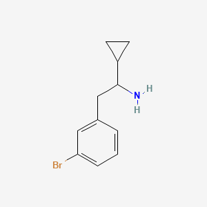 2-(3-Bromophenyl)-1-cyclopropylethan-1-amine