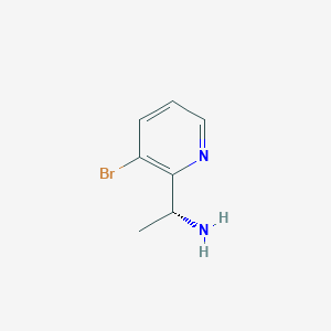 (R)-1-(3-Bromopyridin-2-YL)ethan-1-amine