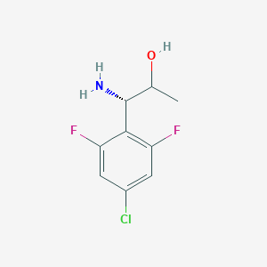 (1S)-1-Amino-1-(4-chloro-2,6-difluorophenyl)propan-2-OL