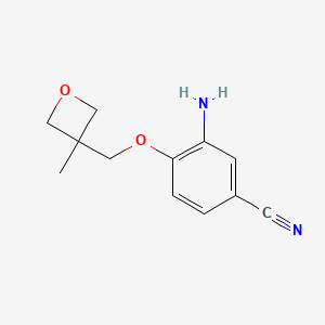 3-Amino-4-((3-methyloxetan-3-YL)methoxy)benzonitrile