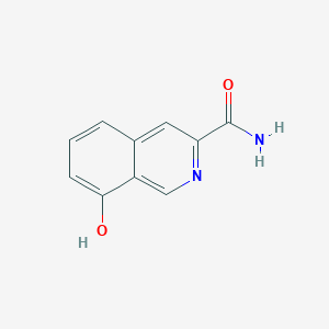 molecular formula C10H8N2O2 B13032500 8-Hydroxyisoquinoline-3-carboxamide 