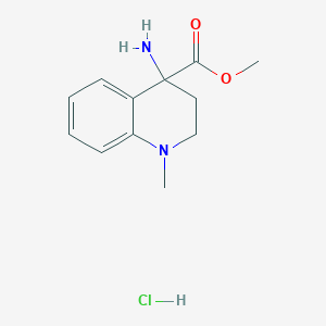 Methyl 4-amino-1-methyl-1,2,3,4-tetrahydroquinoline-4-carboxylate hcl