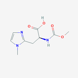 (S)-2-((Methoxycarbonyl)amino)-3-(1-methyl-1H-imidazol-2-YL)propanoic acid