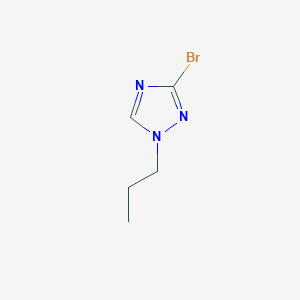 molecular formula C5H8BrN3 B13032530 3-bromo-1-propyl-1H-1,2,4-triazole 