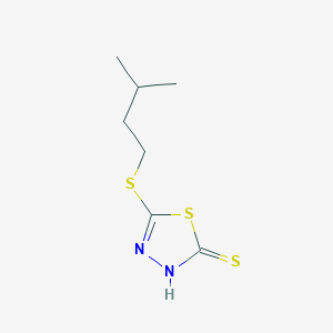 molecular formula C7H12N2S3 B1303257 5-(异戊基硫)-1,3,4-噻二唑-2-硫醇 CAS No. 344926-02-9