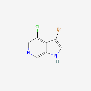 molecular formula C7H4BrClN2 B13032665 3-bromo-4-chloro-1H-pyrrolo[2,3-c]pyridine 