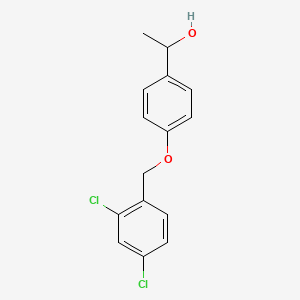 molecular formula C15H14Cl2O2 B1303267 1-{4-[(2,4-Dichlorobenzyl)oxy]phenyl}-1-ethanol CAS No. 61292-28-2