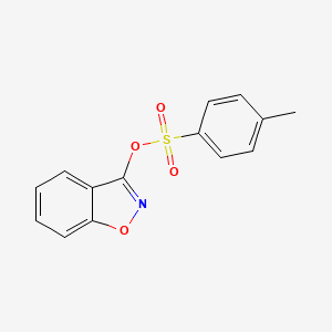 molecular formula C14H11NO4S B13032671 Benzo[d]isoxazol-3-yl 4-methylbenzenesulfonate 