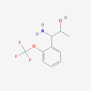 1-Amino-1-[2-(trifluoromethoxy)phenyl]propan-2-OL