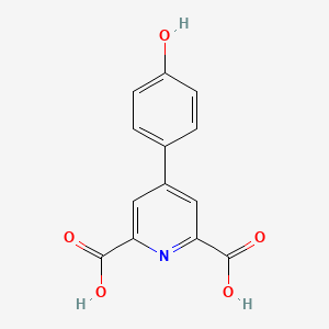 4-(4-Hydroxyphenyl)pyridine-2,6-dicarboxylic acid