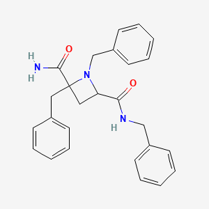 4-N,1,2-tribenzylazetidine-2,4-dicarboxamide