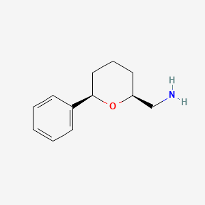 ((2S,6R)-6-Phenyltetrahydro-2H-pyran-2-YL)methanamine